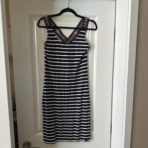 Superdry navy striped dress